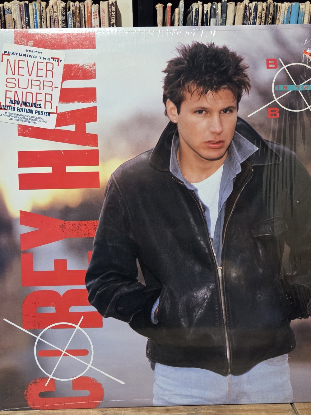 Corey Hart "boy in the box" vintage vinyl w/poster
